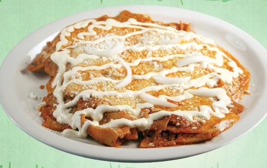 Order Red Chilaquiles  food online from La Fondita 2 Mexican store, Glen Burnie on bringmethat.com