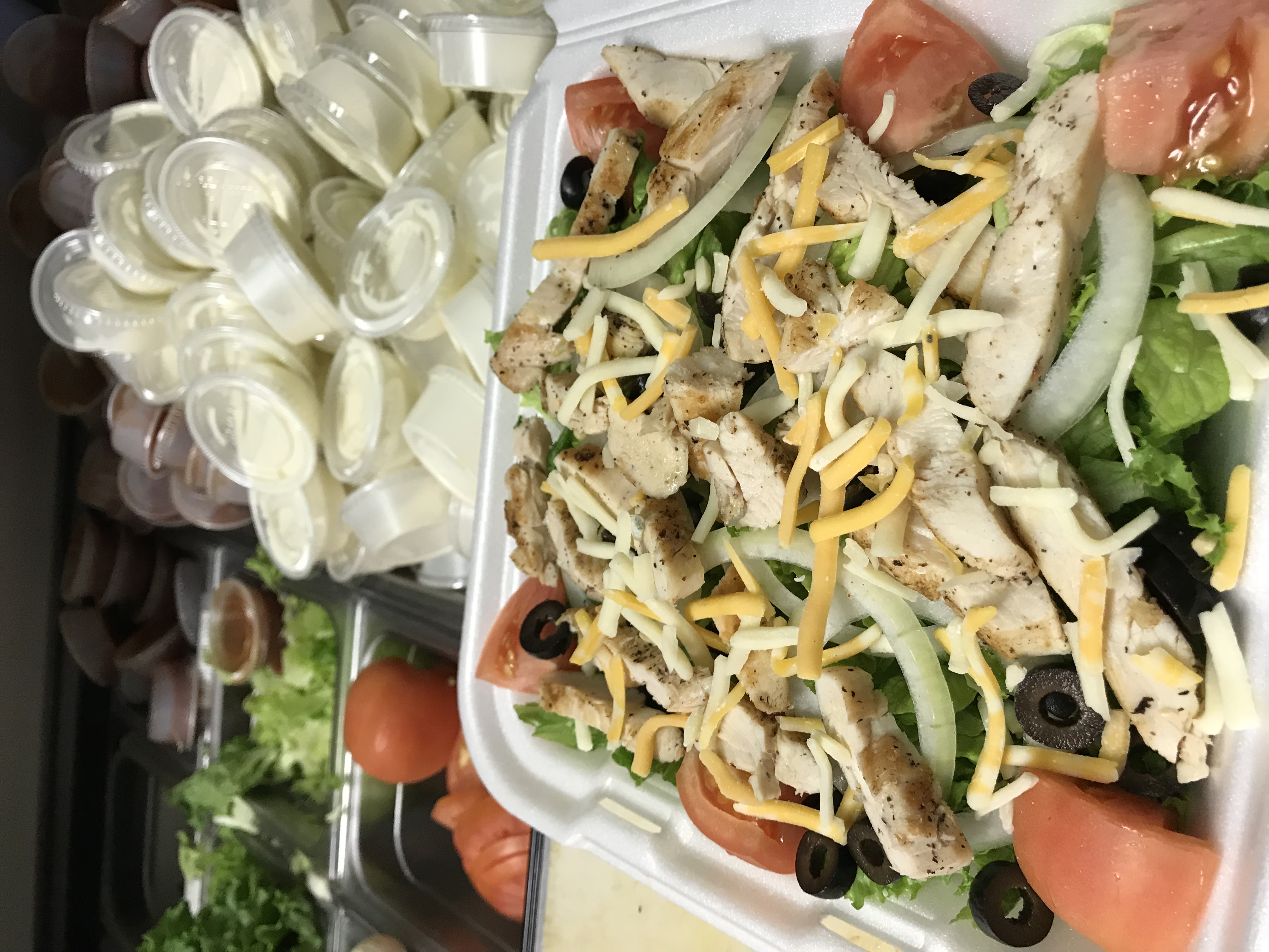Order Grilled Chicken Salad food online from Mr Chicken store, Springfield on bringmethat.com