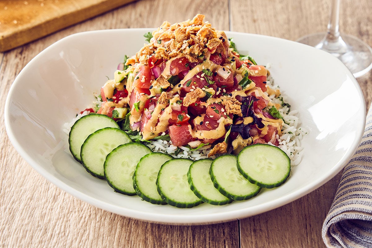 Order Ahi Tuna Poke Bowl food online from 7106-Bonefish Grill store, Snellville on bringmethat.com