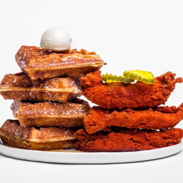 Order Nashville Chicken Tenders & Waffles food online from Sweet Chick store, New York on bringmethat.com