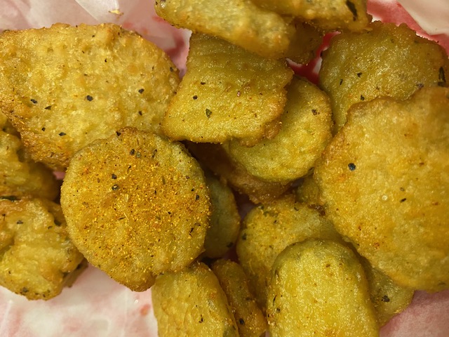 Order Fried Cajun PICKLE Chips food online from Moogy's store, Boston on bringmethat.com