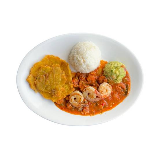 Order Shrimp Creole (Enchilado de Camarones) food online from Mojitos Bistro store, Peachtree Corners on bringmethat.com