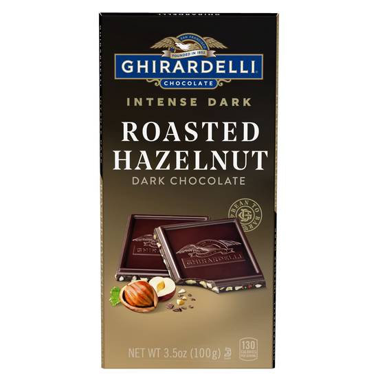 Order Ghirardelli Intense Dark Chocolate Bar Roasted Hazelnut (3.5 oz) food online from Rite Aid store, Eugene on bringmethat.com