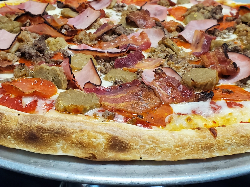 Order Meat Lover Pizza food online from Pizza Shop store, Yorktown on bringmethat.com