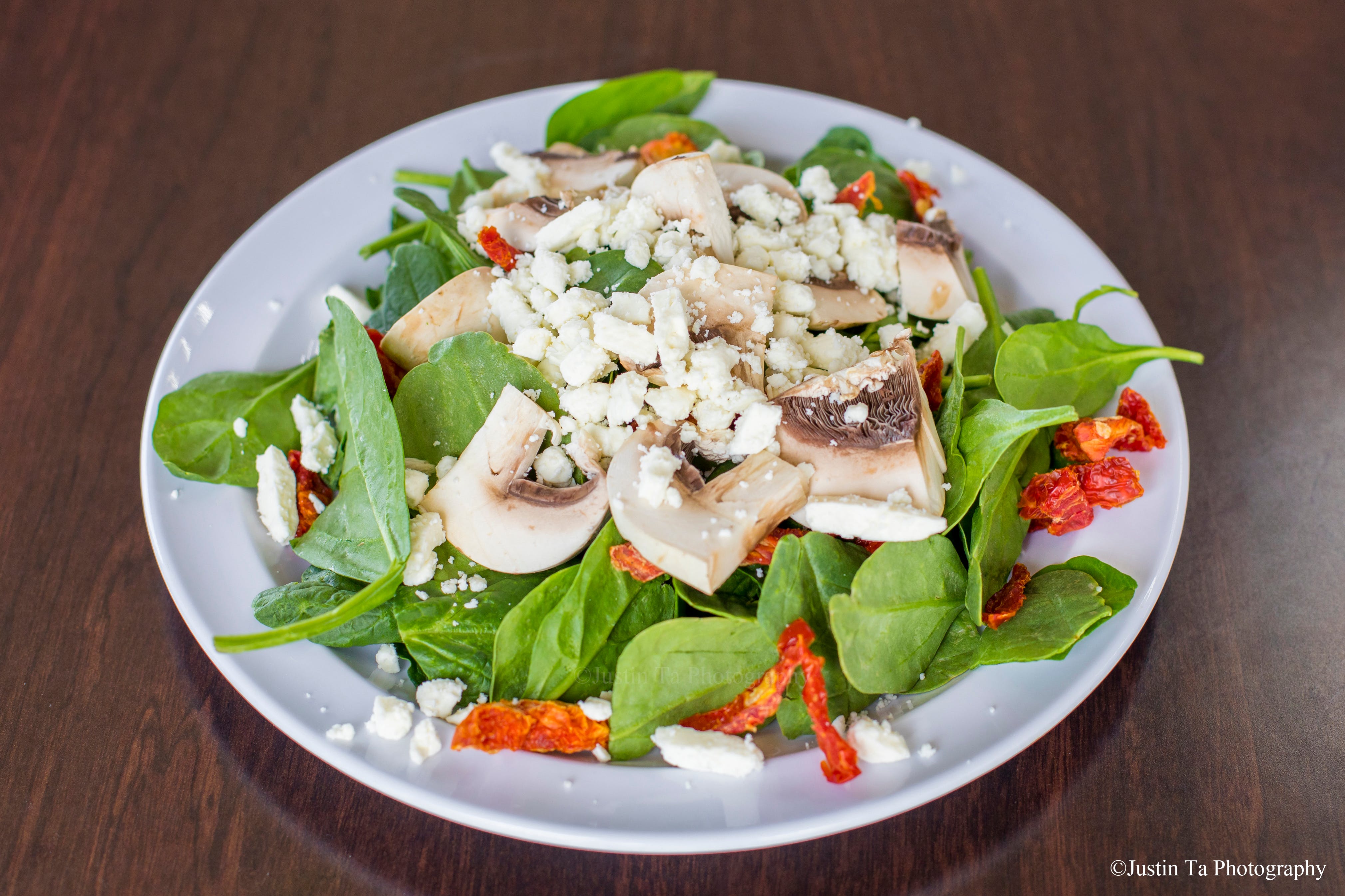 Order Spinach Salad - Salad food online from Red Pepper Pizza store, San Leandro on bringmethat.com