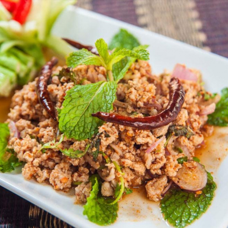 Order Larb Kai (Chicken Thai Salad) food online from Thai Silver Spoon store, Springboro on bringmethat.com