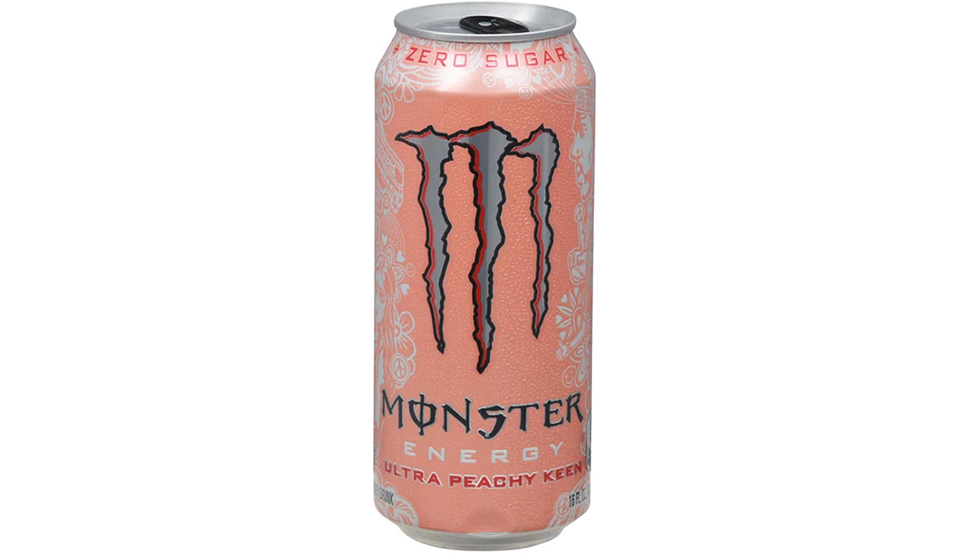 Order Monster Ultra Peachy 16oz food online from Extramile store, Desert Hot Springs on bringmethat.com