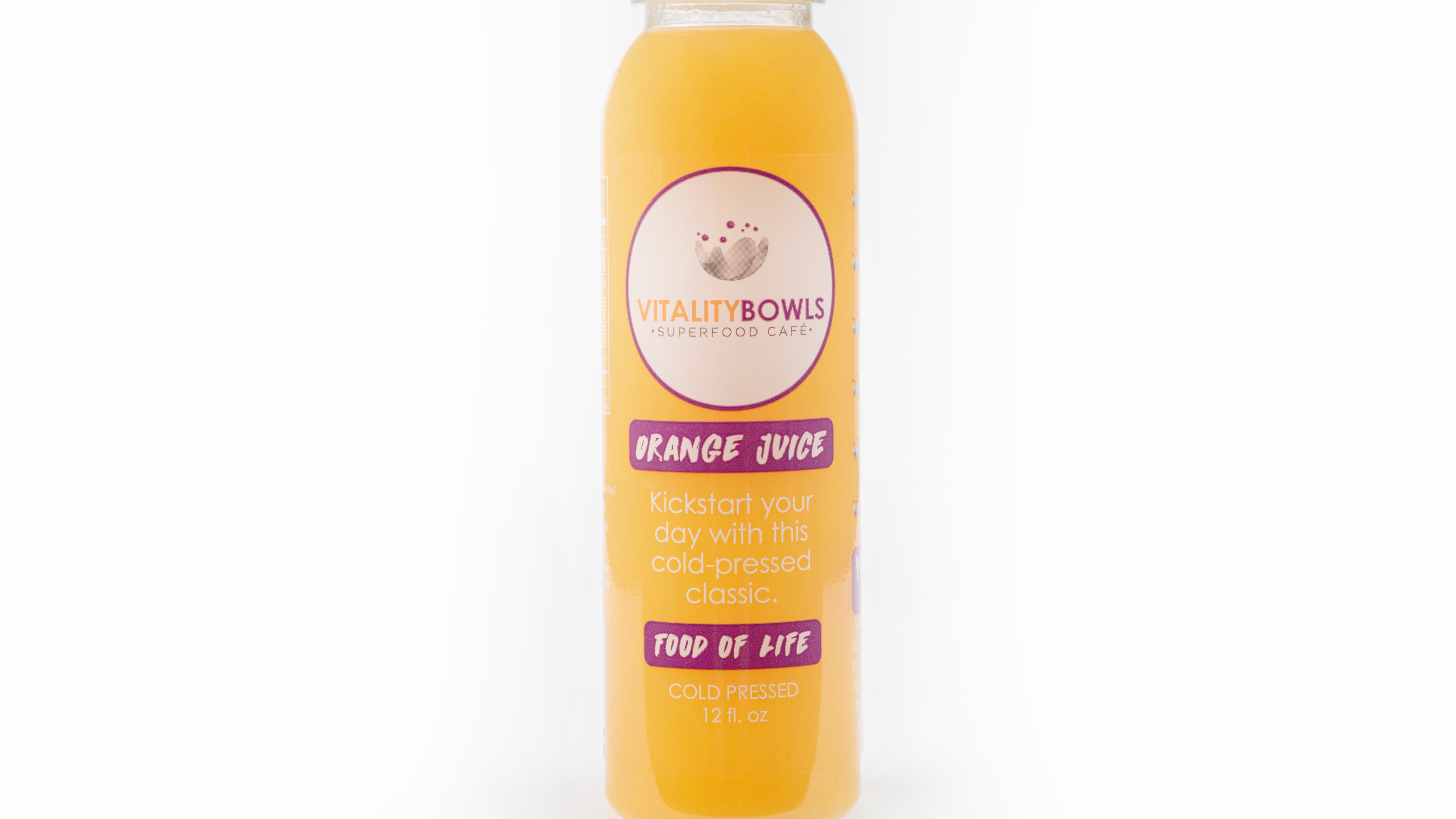 Order Orange Juice Cold Pressed  food online from Vitality Bowls store, Pleasant Hill on bringmethat.com