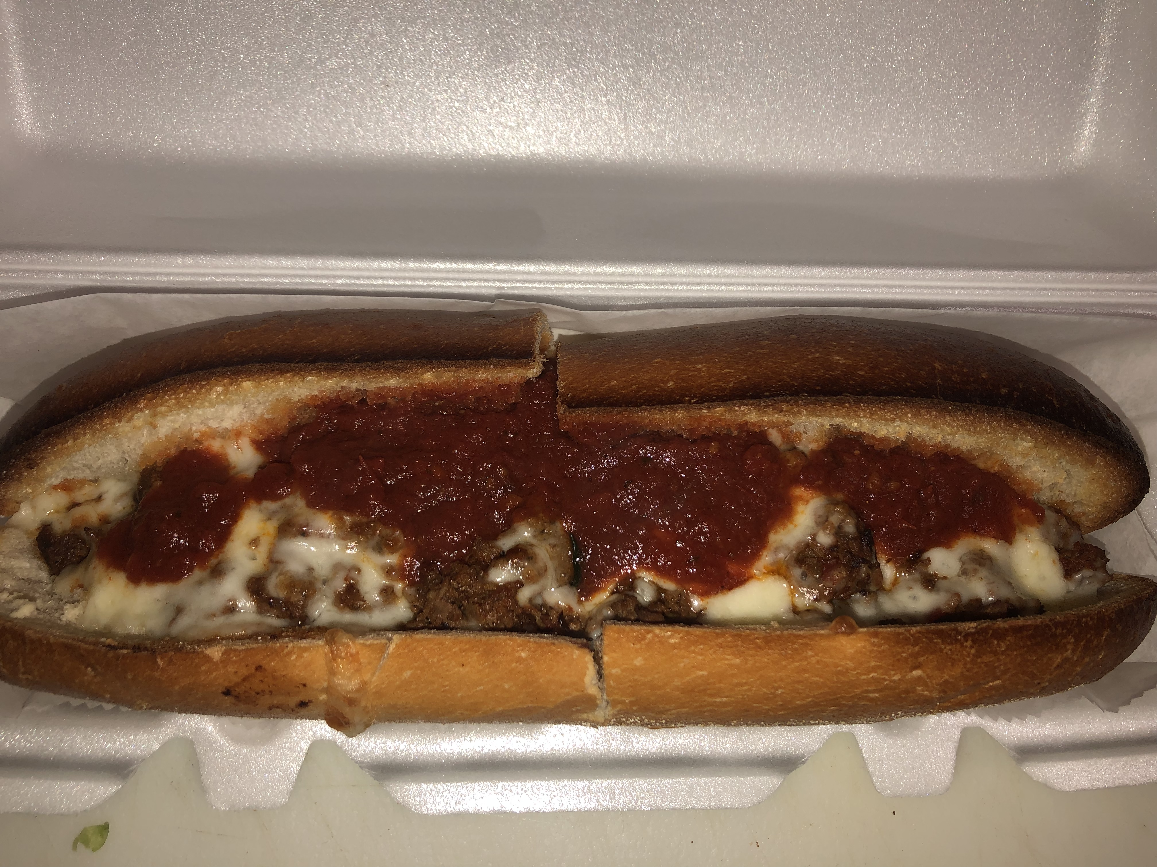 Order Meatball Parmigiana Sandwich food online from Luciano's Pizza store, Bellmawr on bringmethat.com