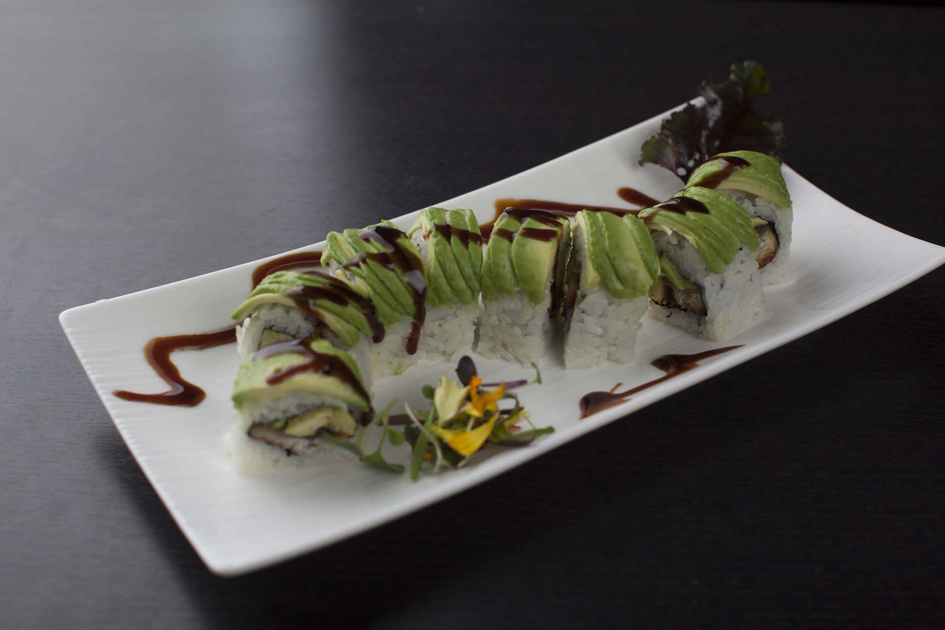 Order E22. Caterpillar Roll food online from Icho Izakaya Fusion Cuisine store, Temple City on bringmethat.com