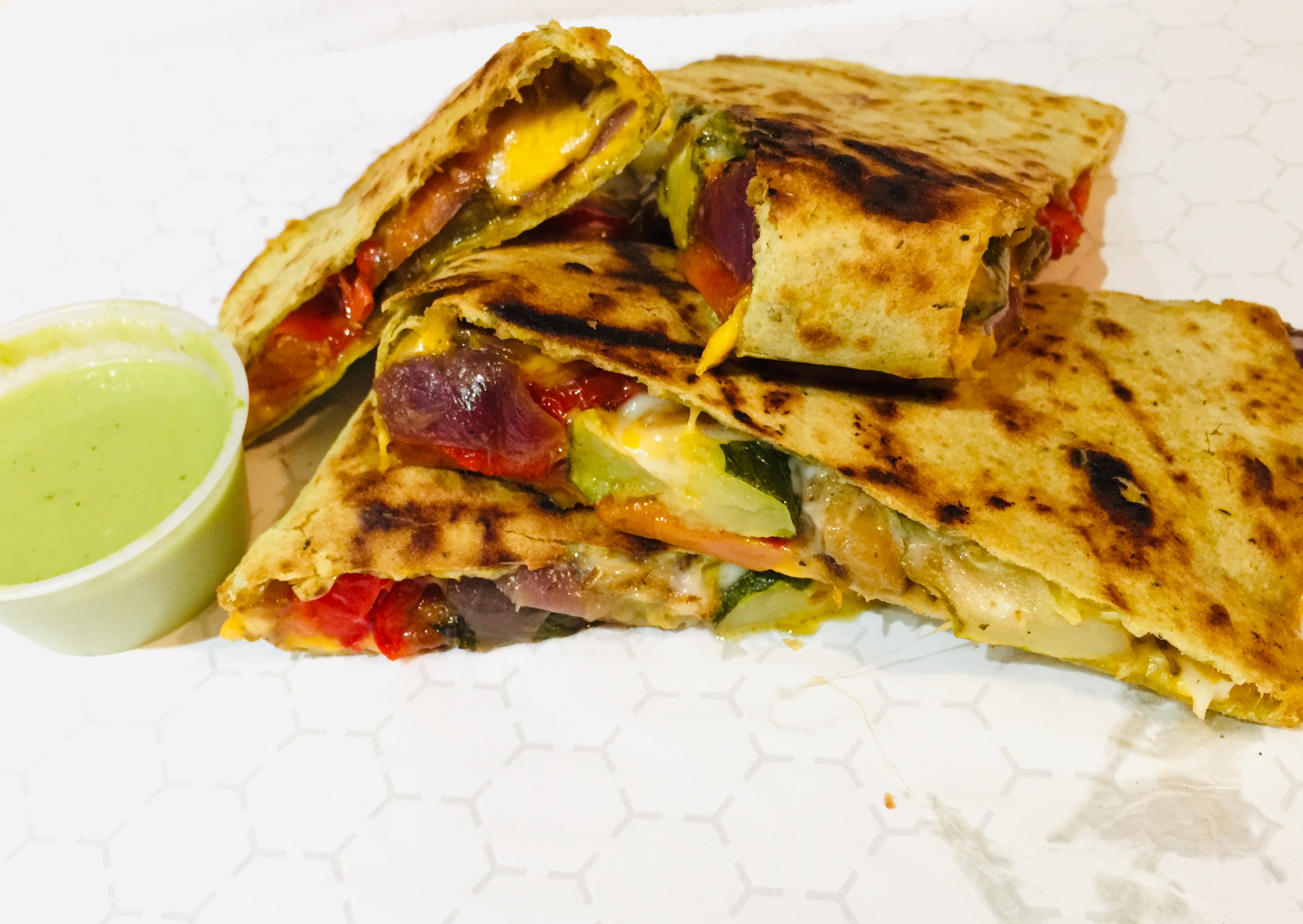 Order Vegetable Quesadilla food online from Tio Pio - Willoughby St. store, Brooklyn on bringmethat.com