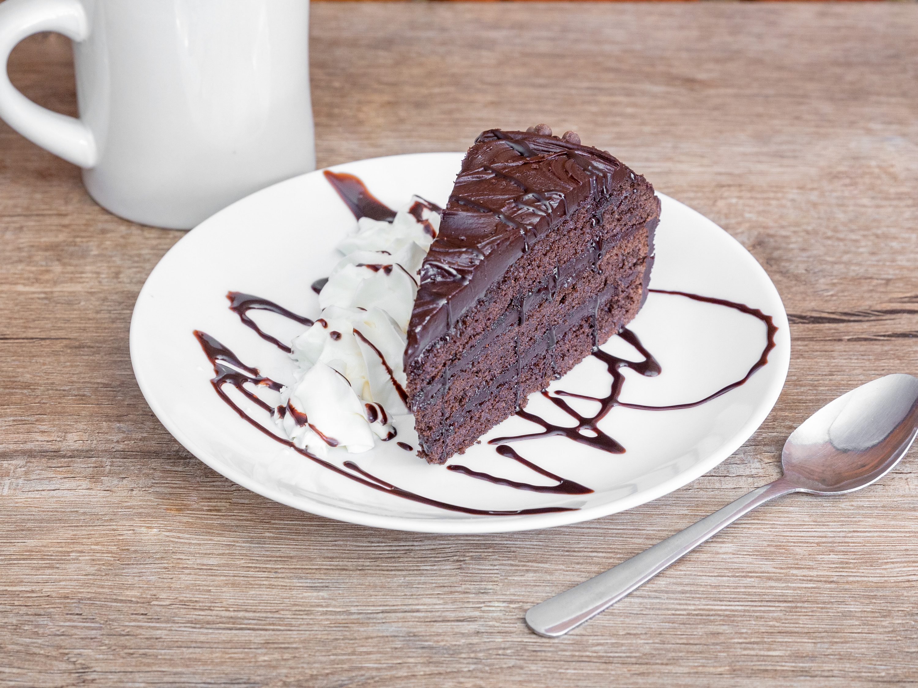 Order Chocolate Cake food online from Alondra's Cuisine store, Middletown on bringmethat.com