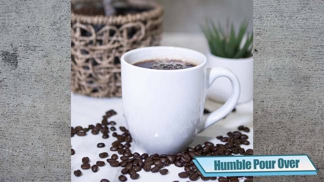 Order Humble (medium-dark DeCaf) food online from Penelope's Coffee and Tea store, Foster City on bringmethat.com
