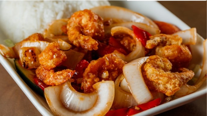 Order G16. Sweet and Sour Shrimp food online from Pho Hoang store, Houston on bringmethat.com