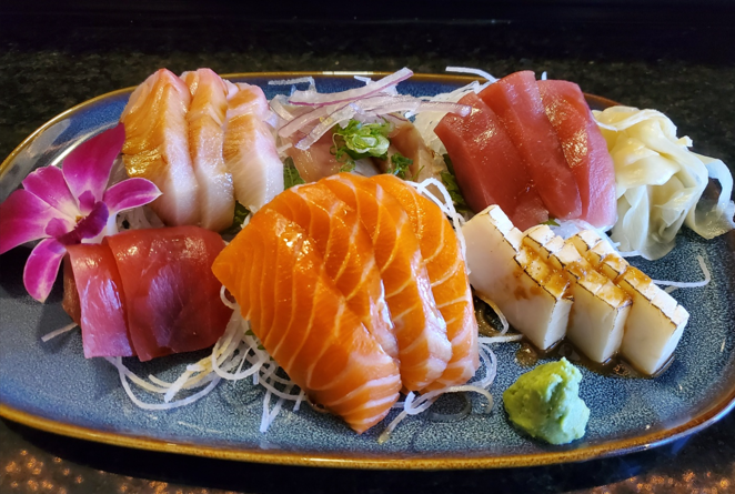 Order Sashimi Reg 15PC food online from Iron Fish Sushi & Grill store, Pflugerville on bringmethat.com