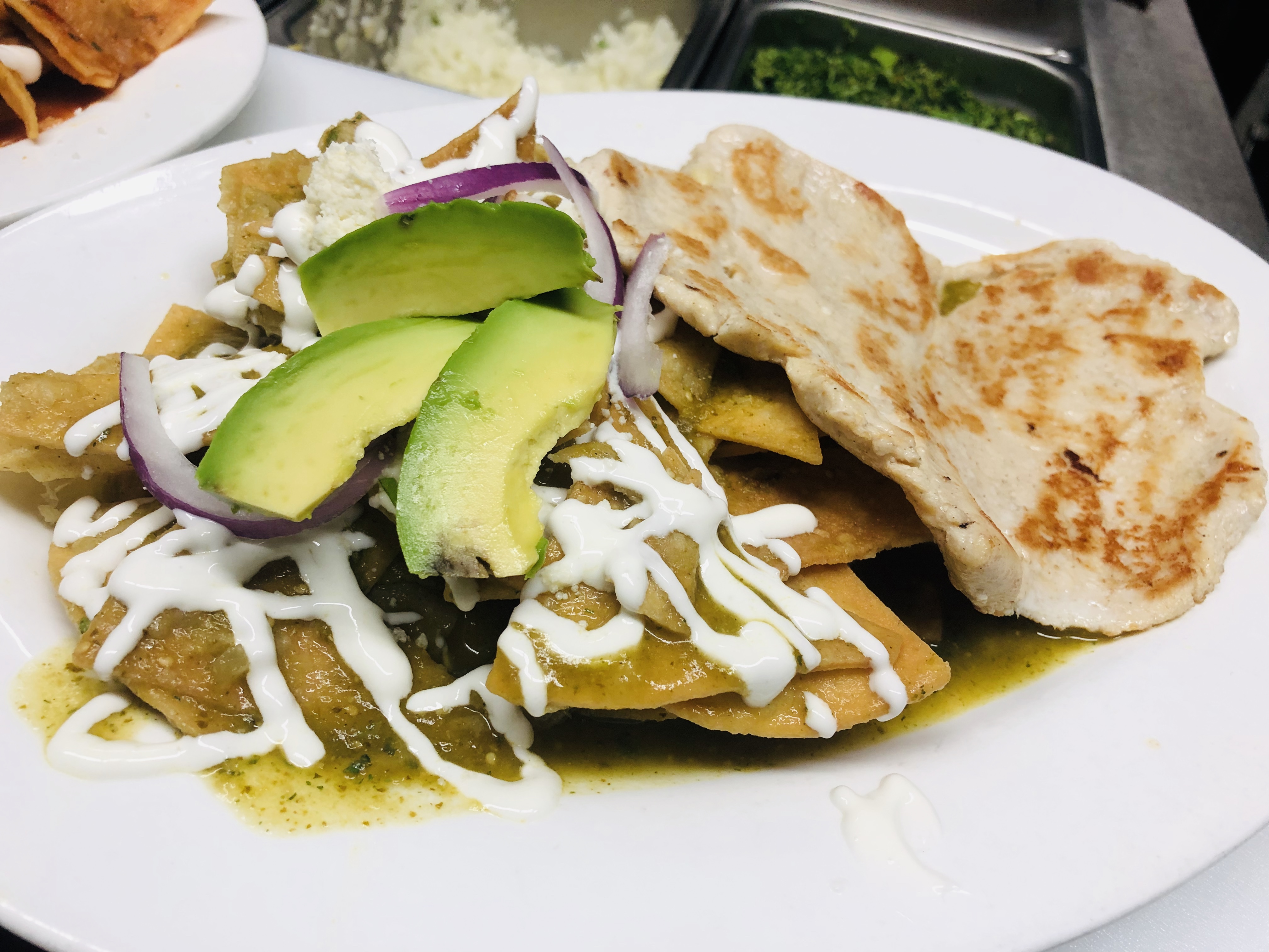 Order Chilaquiles Con Pollo food online from Hot Jalapeno store, New York on bringmethat.com