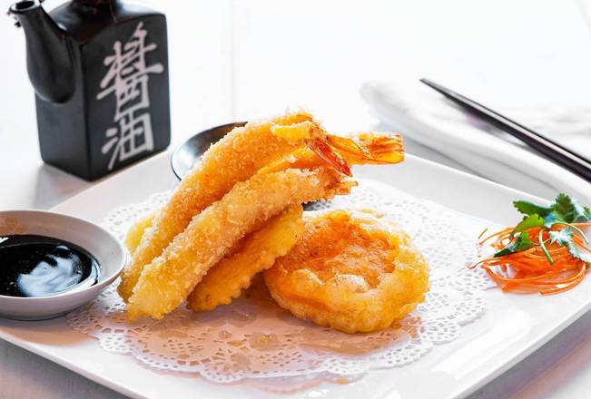 Order Shrimp Tempura Appetizer food online from Sumo Japanese Restaurant store, Wenatchee on bringmethat.com