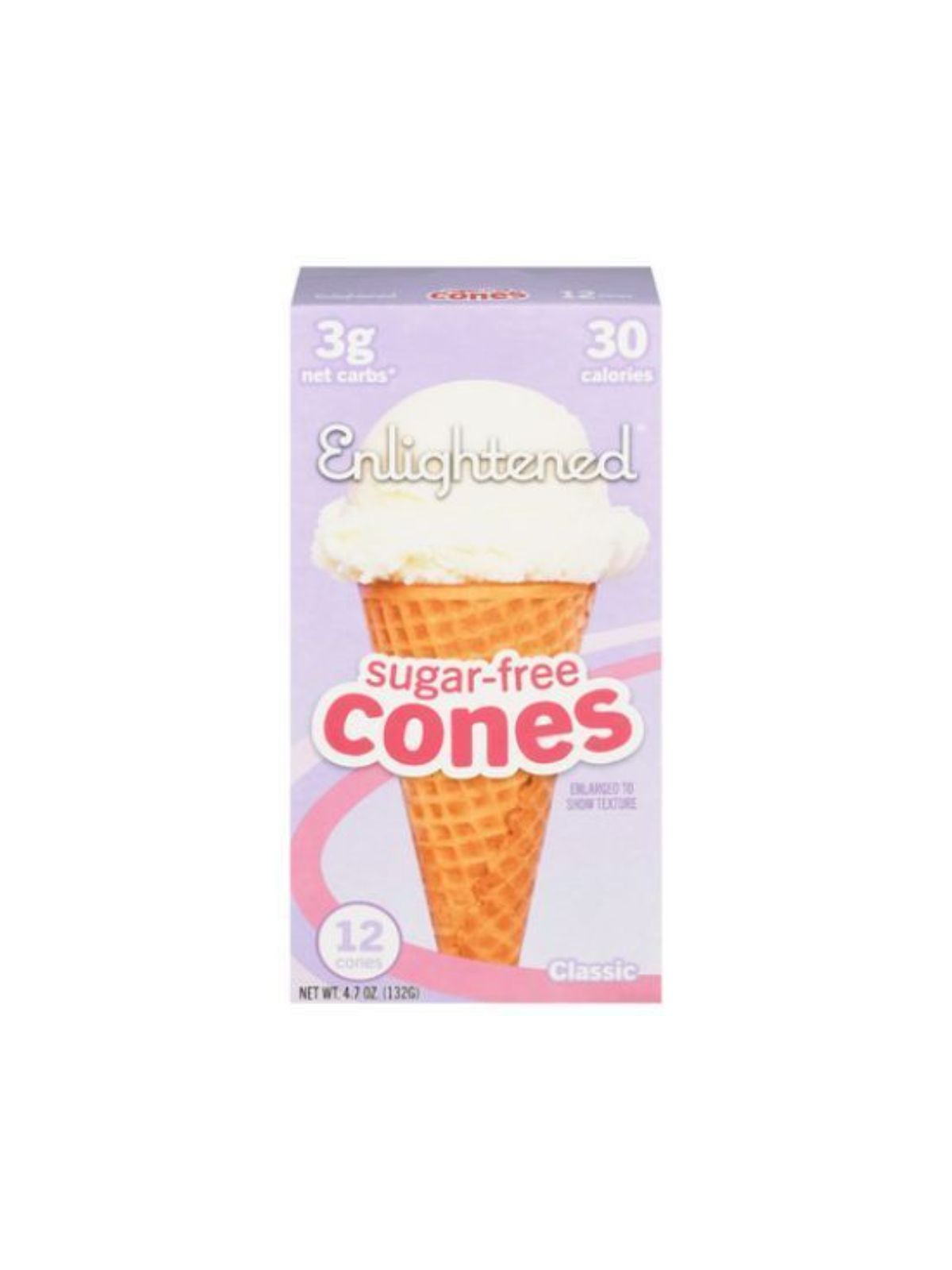 Order Enlightened Sugar Free Ice Cream Cone (4.7 oz) food online from Stock-Up Mart store, Minneapolis on bringmethat.com