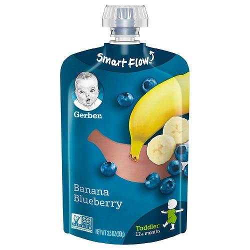 Order Gerber Natural for Toddler, Wonderfoods Baby Food Banana Blueberry - 3.5 oz food online from Walgreens store, Baker on bringmethat.com