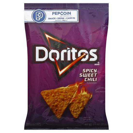 Order Doritos Tortilla Chips Spicy Sweet Chili Flavored (2.75 oz) food online from Rite Aid store, Eugene on bringmethat.com