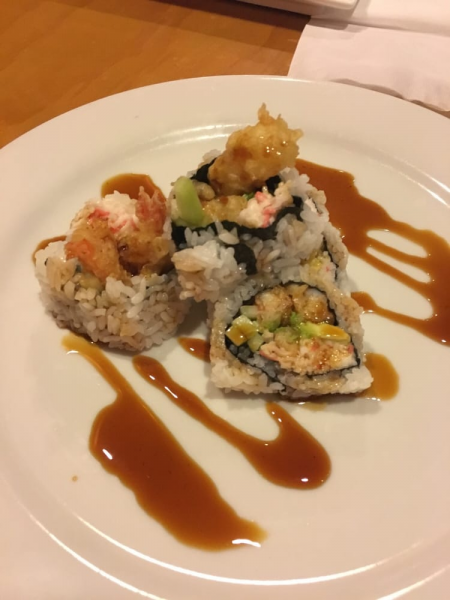 Order 52. Shrimp Tempura Roll food online from 2 Die for Sushi store, Canoga Park on bringmethat.com