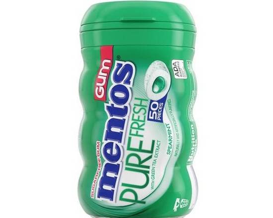 Order Mentos Pure Fresh Spearmint Gum (50 Count) food online from Shell store, Gaithersburg on bringmethat.com