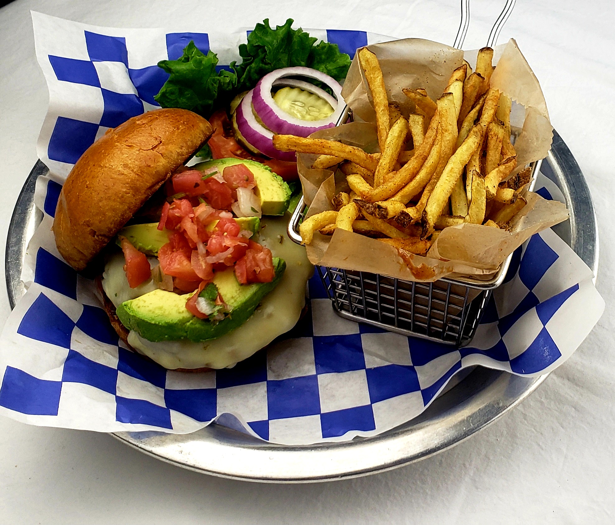 Order California Burger food online from The Moon store, Peoria on bringmethat.com