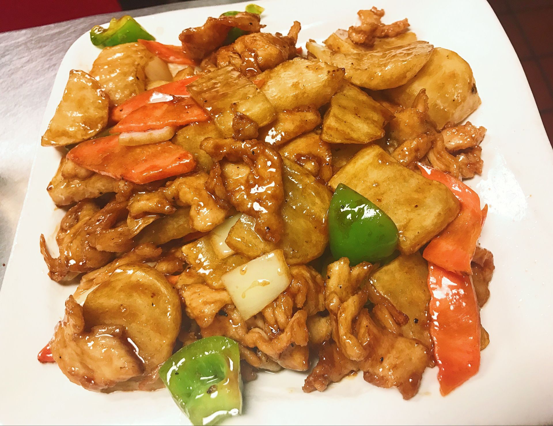 Order C15. Chicken Breast with Potato food online from Red Corner China Diner store, Midvale on bringmethat.com