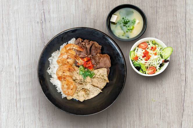 Order Gyu-Combo: 3 Choice of Protein food online from Gyu-Kaku Japanese Bbq store, Cincinnati on bringmethat.com