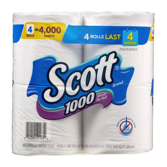 Order Scott Toilet Paper 4ct food online from Sheetz store, Raleigh on bringmethat.com