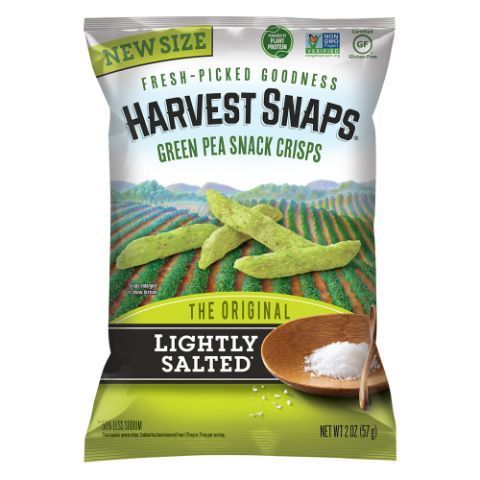 Order Harvest Snaps Green Pea Snap Crisps Lightly Salted 2oz food online from 7-Eleven store, Lavon on bringmethat.com