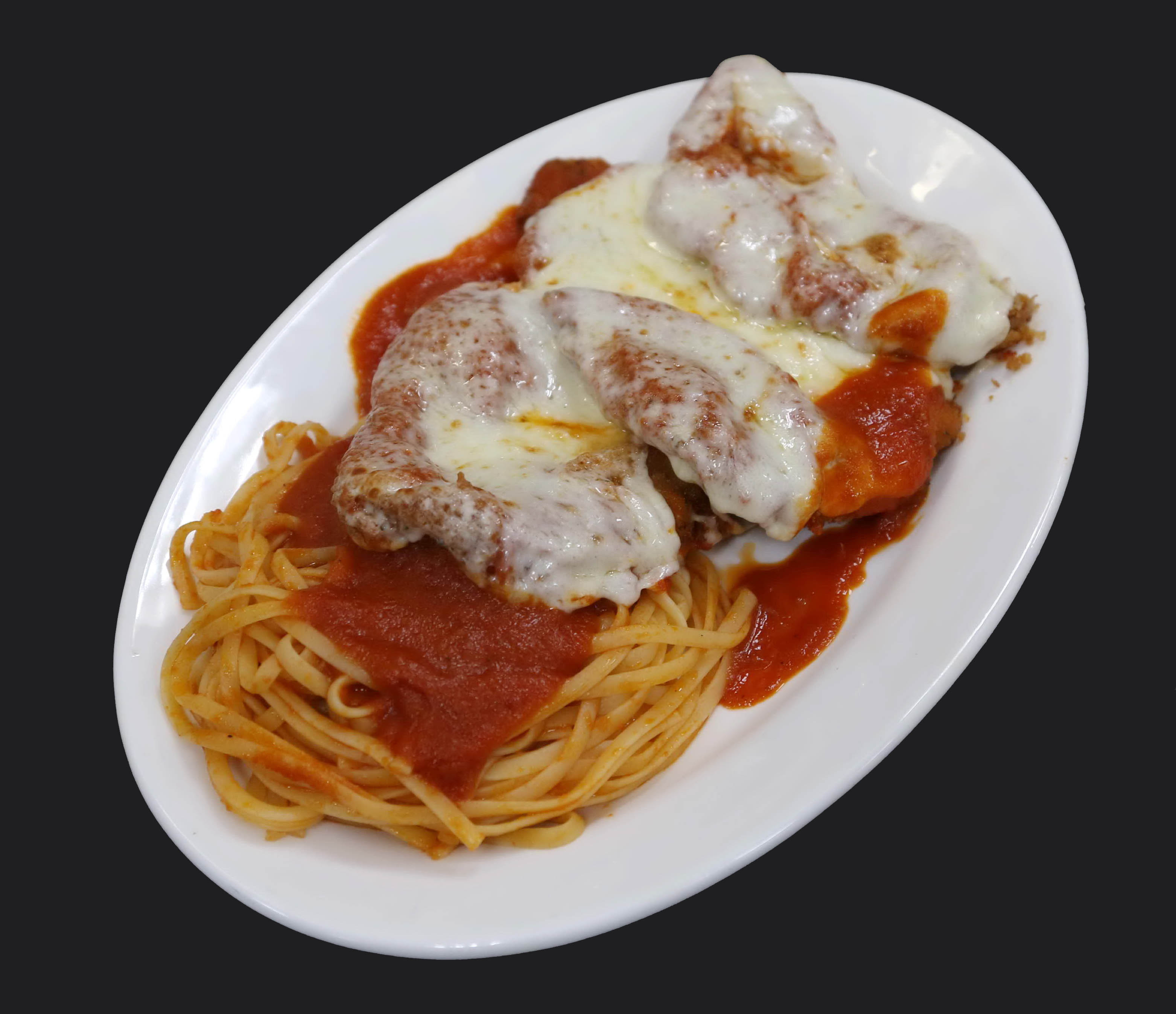 Order Chicken Cutlet Parmigiana food online from Famous Calabria store, New York on bringmethat.com