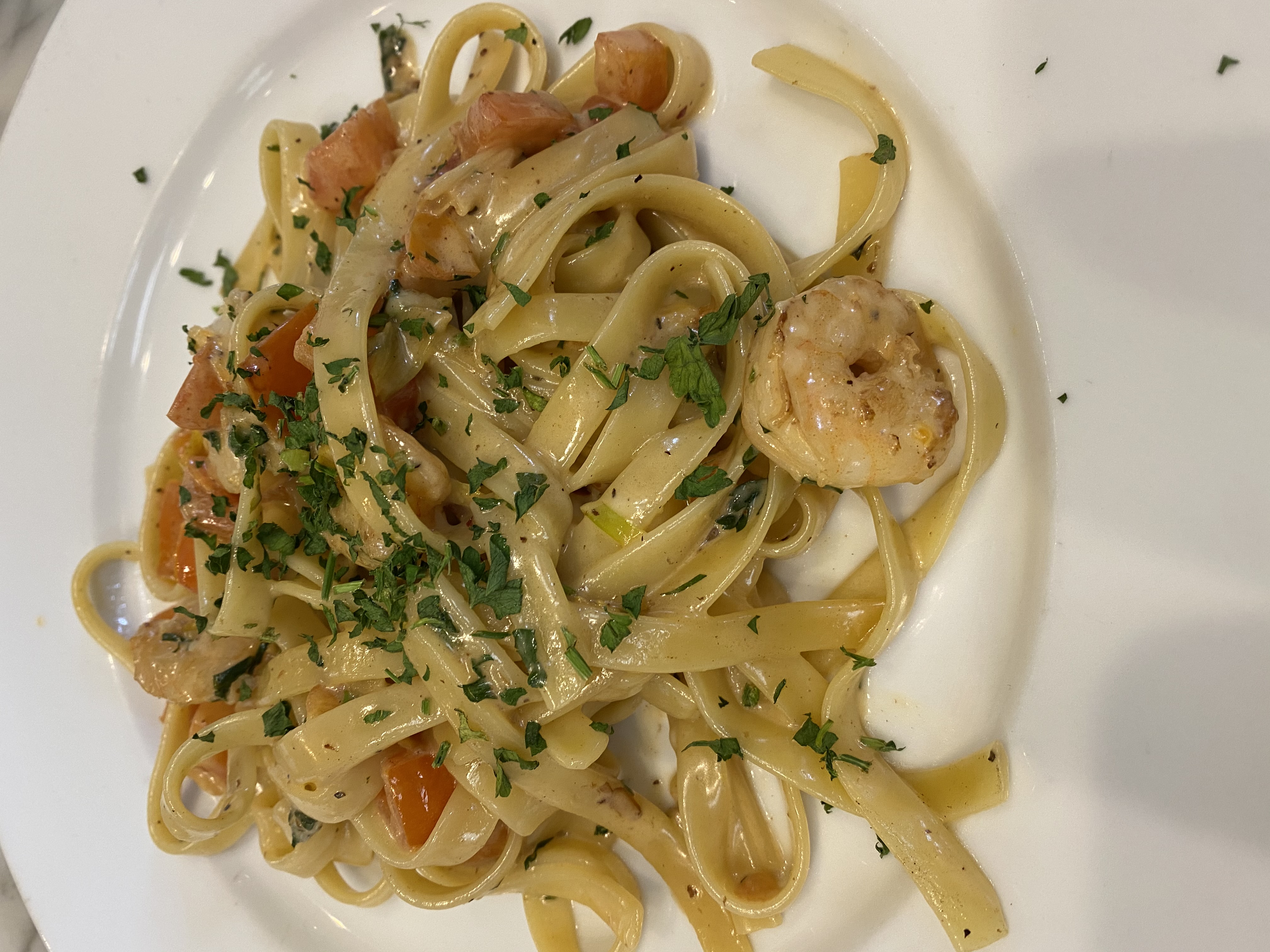 Order Shrimp Scampi food online from Tonino's Place Pizzeria store, Woodland Hills on bringmethat.com