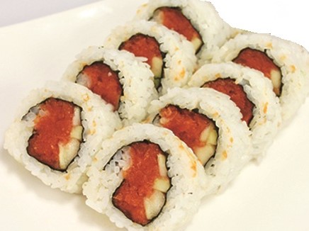 Order Ramen with Spicy Tuna Roll food online from Kiraku Ramen & Sushi store, Gardena on bringmethat.com