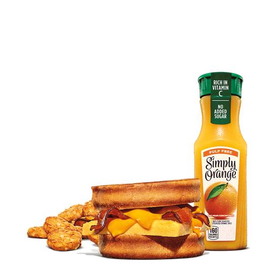 Order Bacon Cheesy Breakfast Melt Meal food online from Burger King store, Texas City on bringmethat.com