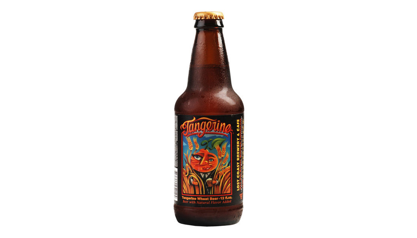 Order Lost Coast Tangerine Wheat 6 Pack 12oz Bottles food online from Golden Rule Liquor store, West Hollywood on bringmethat.com