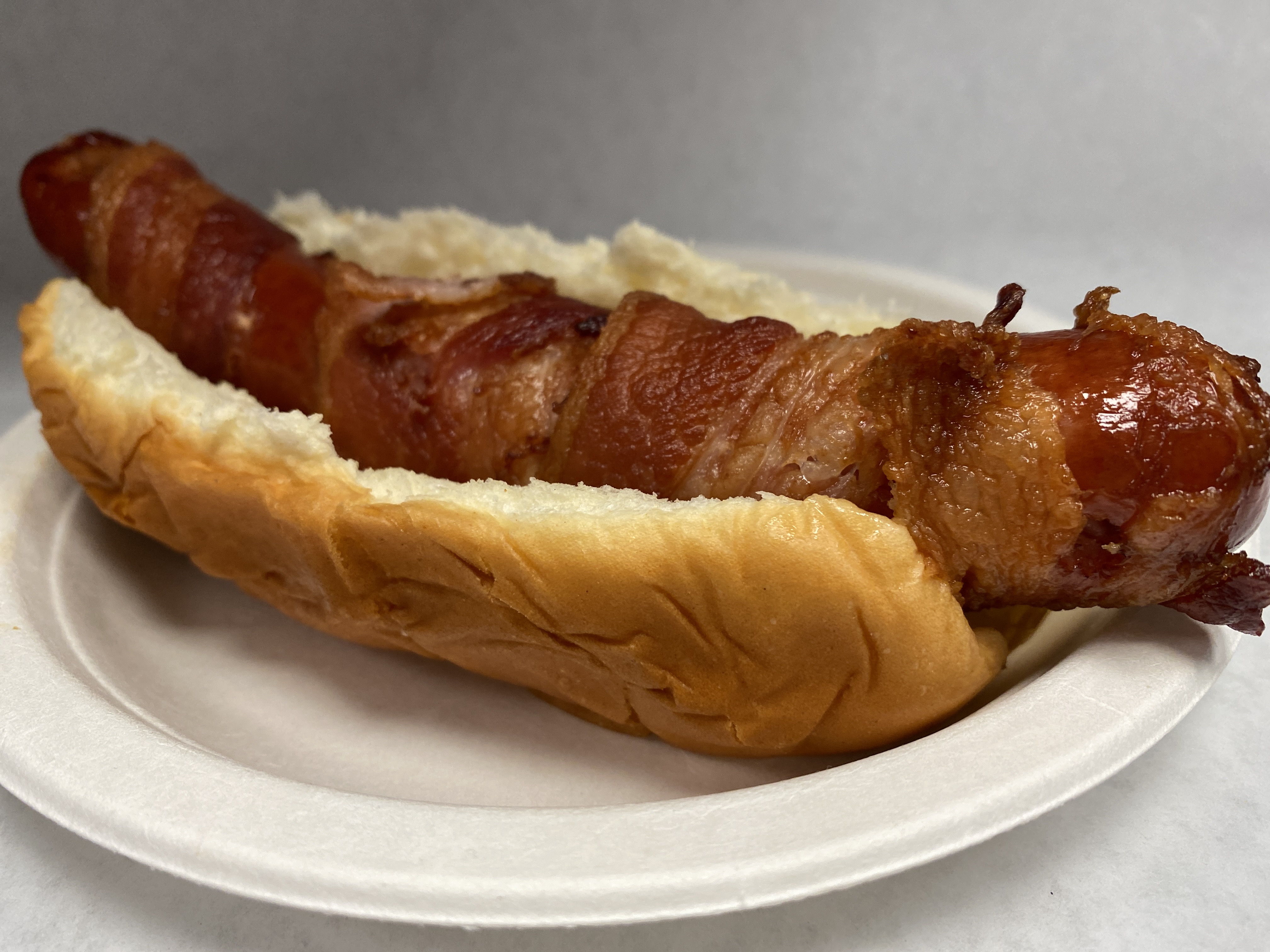 Order Bacon Wrapped Hot Dog food online from Weenies store, Madison on bringmethat.com