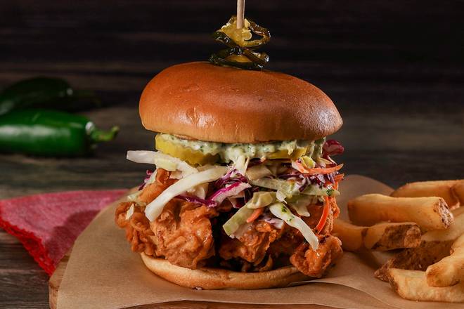 Order Kickin' Chicken Sandwich food online from Firebirds Wood Fired Grill store, North Wales on bringmethat.com