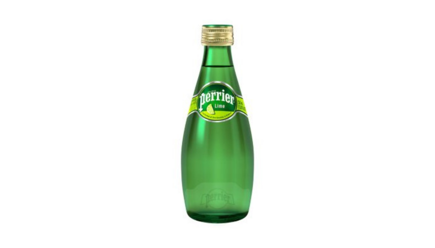 Order Perrier Lime 330mL food online from Plaza Market store, Baldwin Park on bringmethat.com