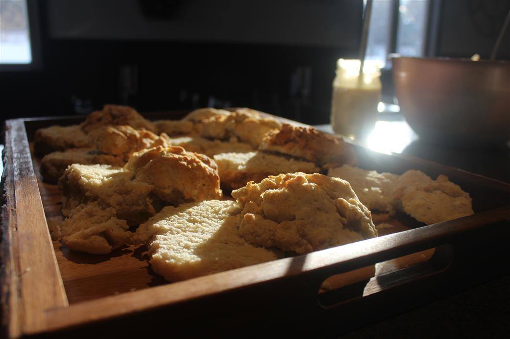 Order Homemade Buttermilk Biscuit food online from Walther Twin Tavern store, North Canton on bringmethat.com