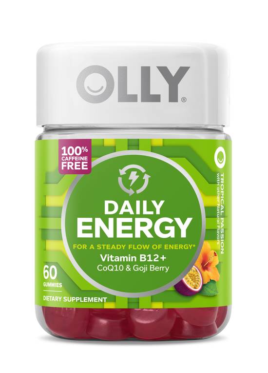 Order Olly Daily Energy Gummies Tropical Passion (60 ct) food online from Rite Aid store, Palm Desert on bringmethat.com