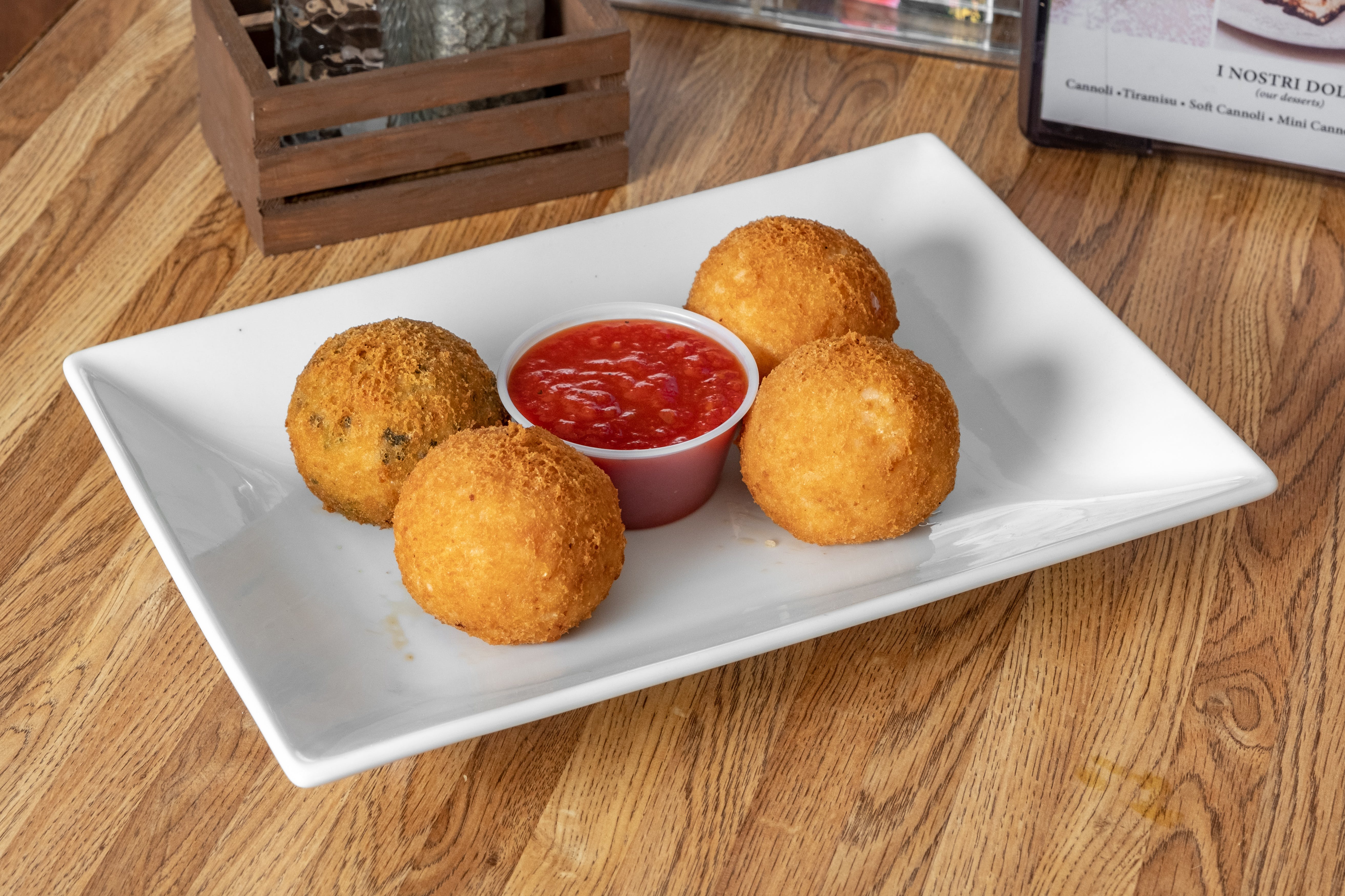 Order Rice Balls - 1 Pieces food online from Bella Sicily store, Morrisville on bringmethat.com