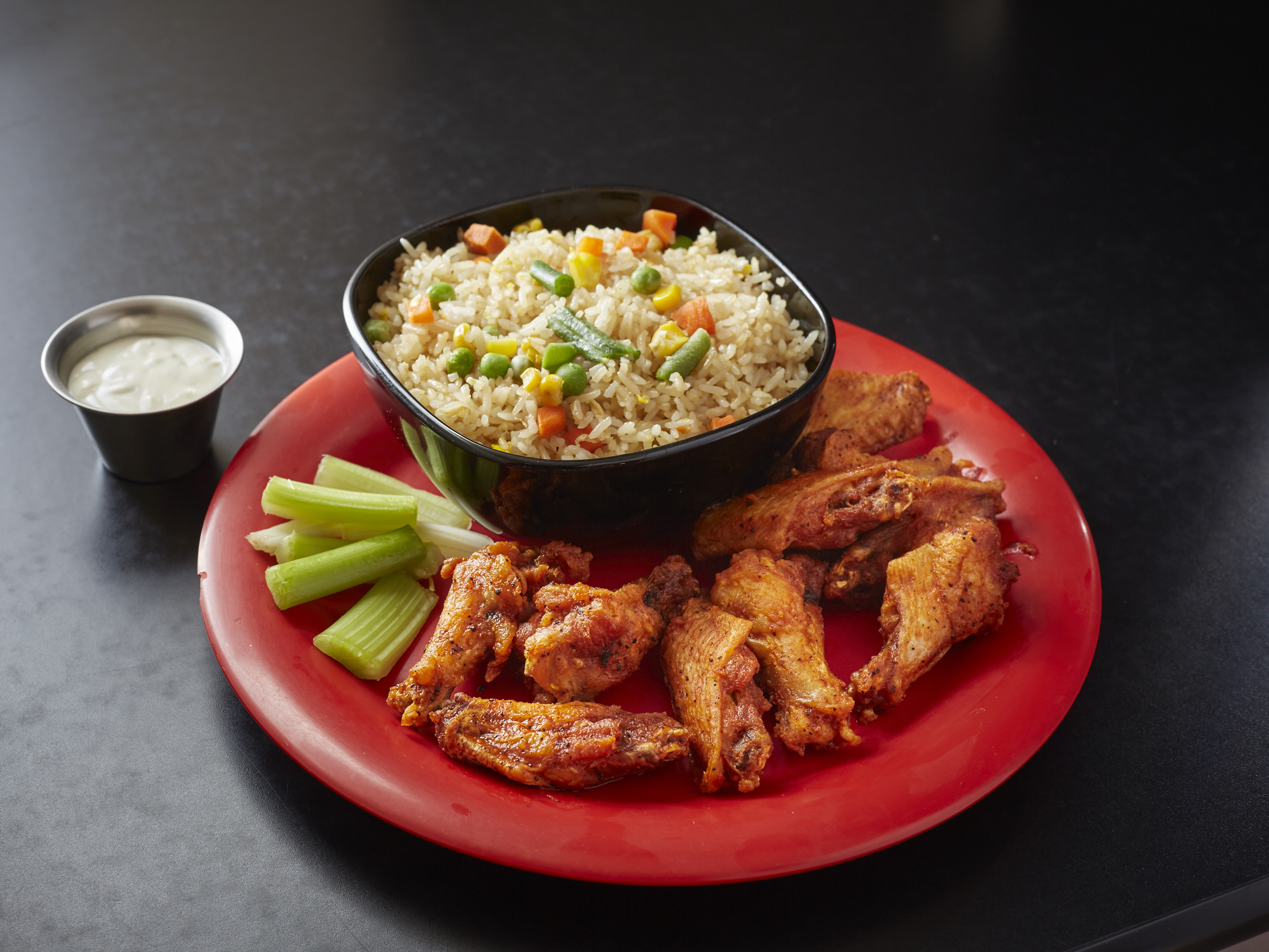 Order 10 Piece Wings with Fried Rice food online from Bandido Wing House store, Marietta on bringmethat.com