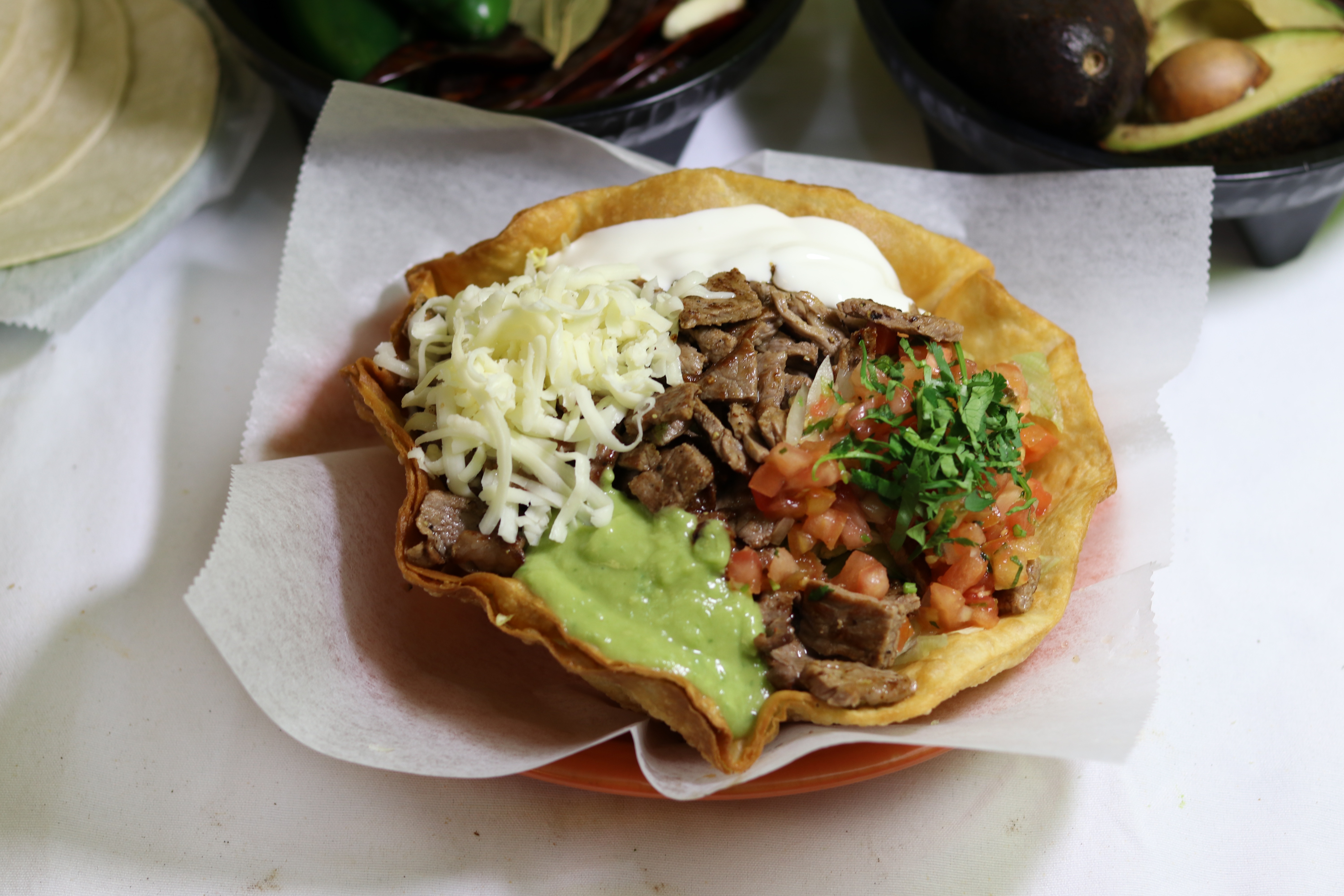 Order Taco Salad food online from Vallarta Mexican Food store, Lathrop on bringmethat.com