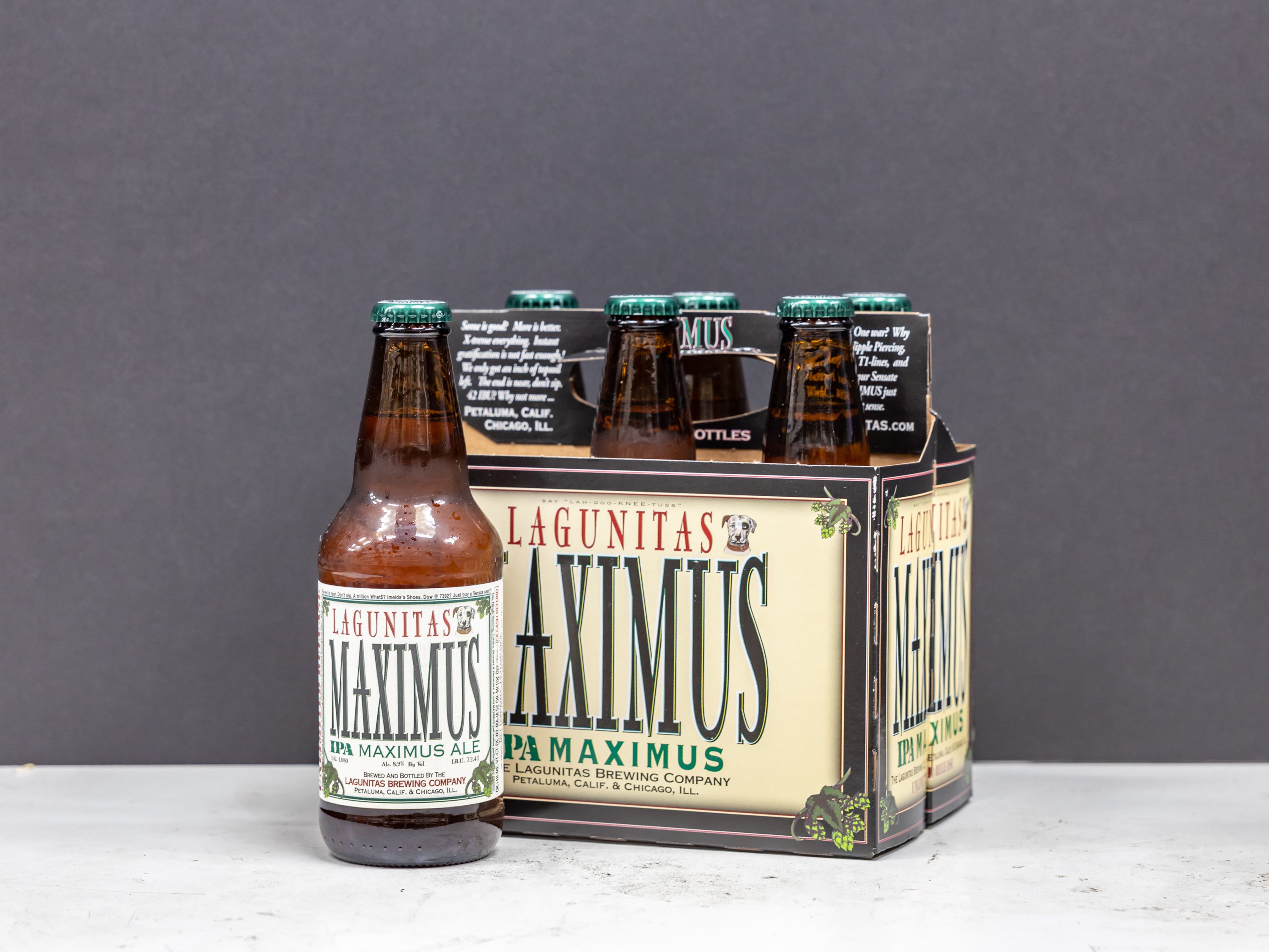 Order Lagunitas Maximus, 6 Pack, 12 oz. Bottle Beer food online from Vic Liquors store, El Monte on bringmethat.com