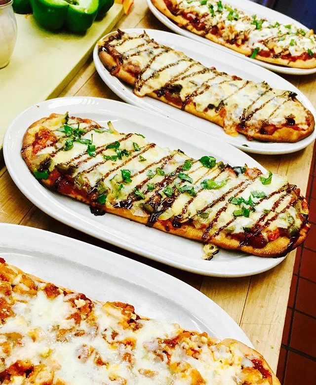 Order Individual Flatbread Pizza food online from Across The Street Pub store, Albany on bringmethat.com