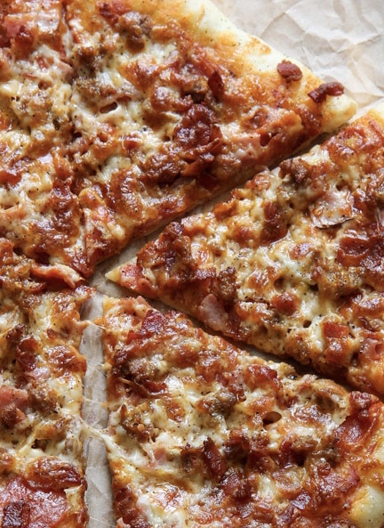 Order Meat Lovers Pizza food online from Pizzaroni store, Albany on bringmethat.com