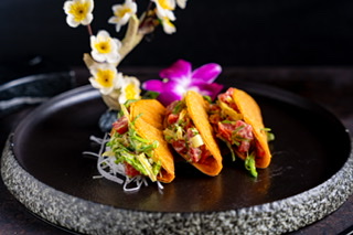 Order Tuna Taco  food online from Kinha Sushi store, Garden City on bringmethat.com