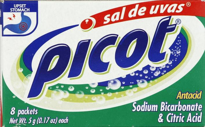 Order Picot · Sodium Bicarbonate & Citric Acid Antacid (8 pack) food online from Mesa Liquor store, Mesa on bringmethat.com