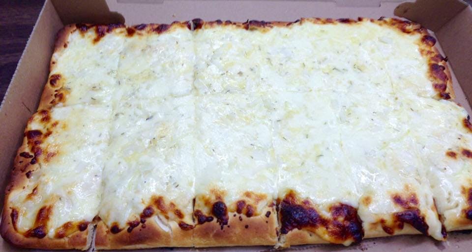 Order Open Face White Pizza - 6 Slices food online from Two Brothers store, Dunmore on bringmethat.com